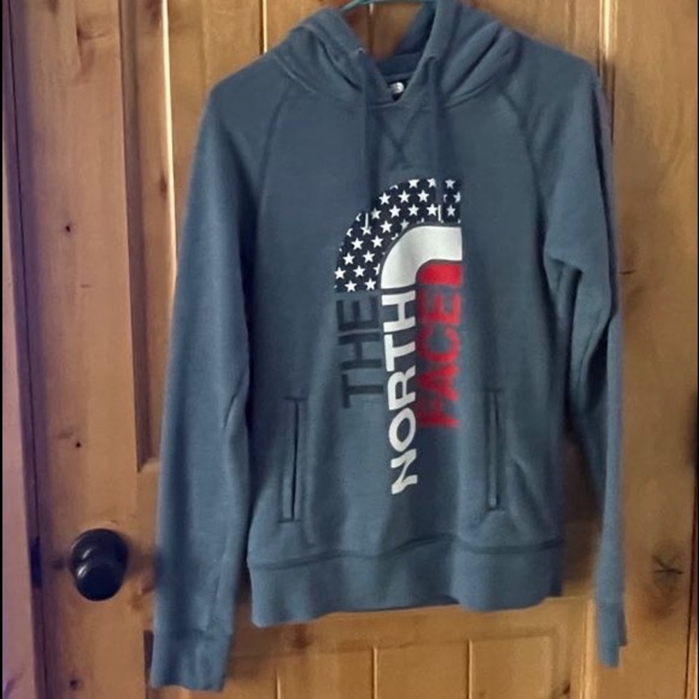 Blue north face hoodie